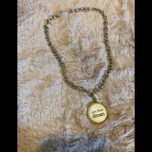 ‘Live Your Dream’ pendant necklace